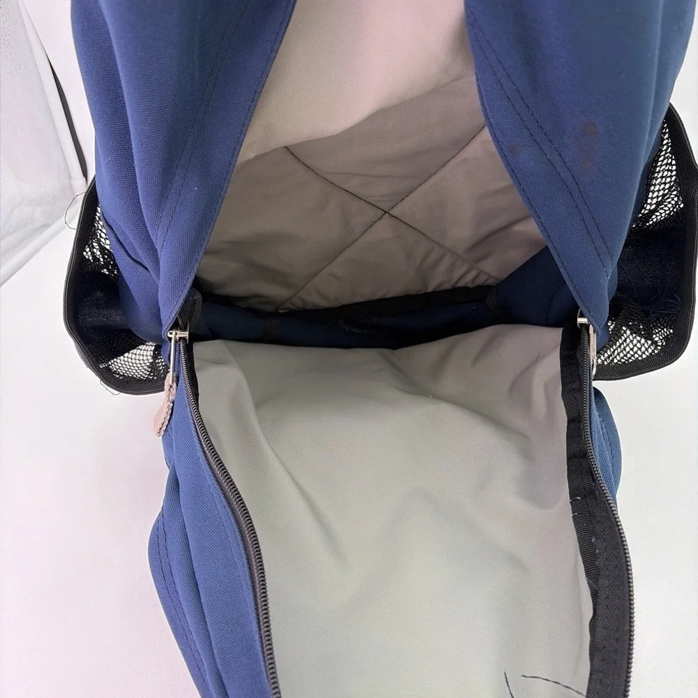 Jansport Big Multi Navy Blue Student Travel Backpack with Pockets